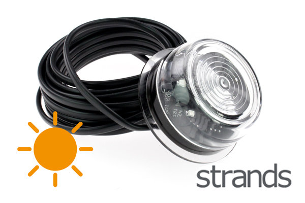 STRANDS - VIKING  SEITENMARKIERUNGSLEUCHTE - ORANGE *KLARES GLAS*