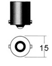 R5W  - BA15s GELB/ORANGE