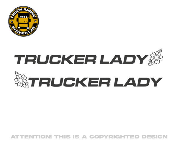 TRUCKER LADY - AUFKLEBER