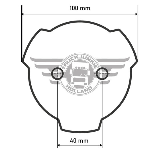 WARMWEISS - &quot;DE LUXE&quot; BELEUCHTETES EMBLEM - IP65