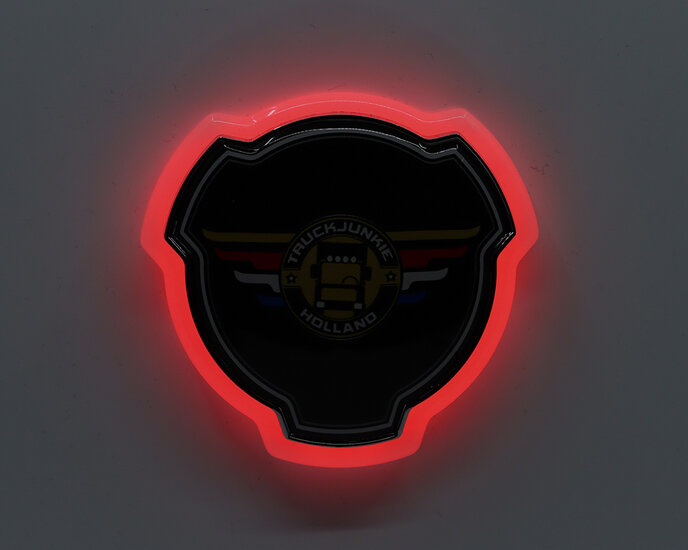 scania embleem logo verlicht rood