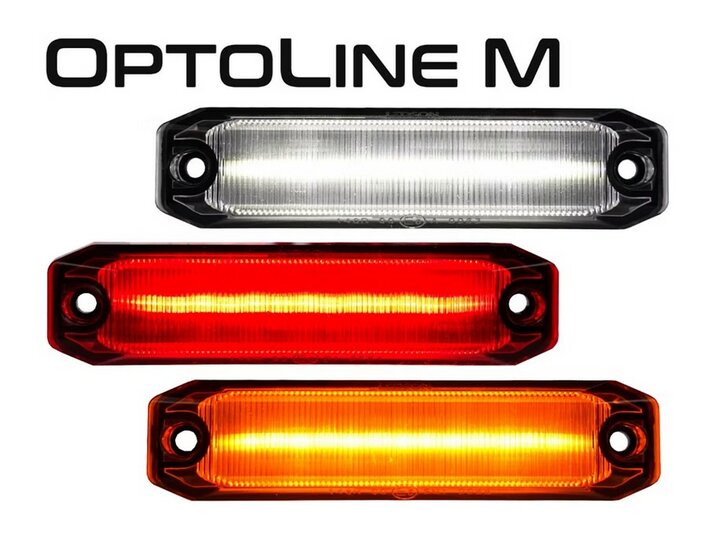 LEDSON - OPTOLINE M - POSITIELAMP/ZIJMARKERING - *SMOKE* - ROOD