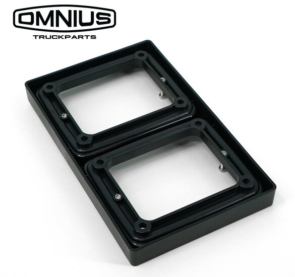 mounting frame for 2 izeled lights for a truckbumper