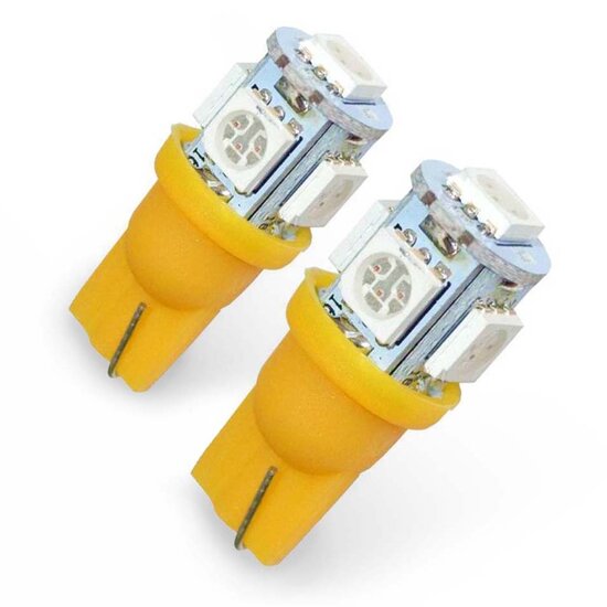 LED GELB/ORANGE 5xSMD W5W 