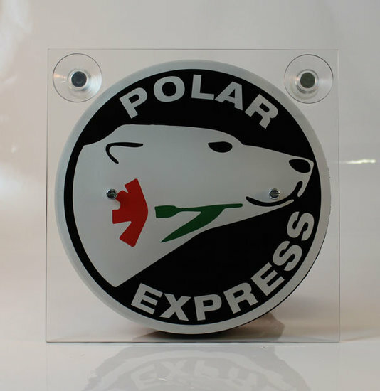 POLAR EXPRESS SCHWARZ/WEISS - LEUCHTKASTEN DELUXE - FRONTPLATTENSET