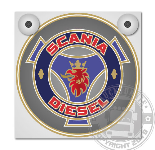 SCANIA DIESEL GRIFIOEN - LEUCHTKASTEN DELUXE - FRONTPLATTENSET