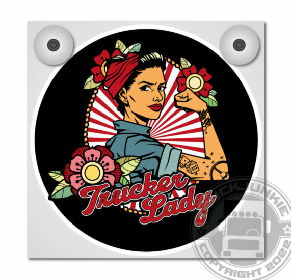 TRUCKER LADY - TATTOO/ROSES - LEUCHTKASTEN DELUXE - KOMPLETT