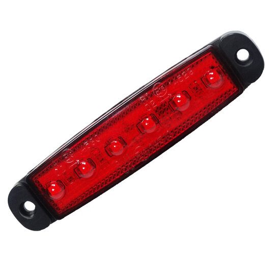 LEDSON ULTRA THIN MARKER LIGHT, ECE APPROVED, 12-24V RED