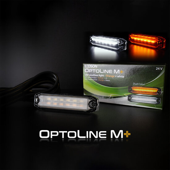 LEDSON OPTOLINE M+ LUCE DI POSIZIONE (BIANCA + ARANCIONE) A DOPPIO COLORE