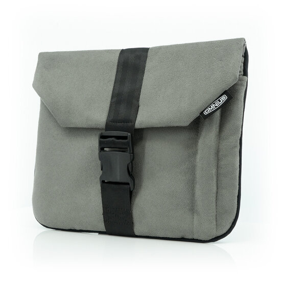 OMNIUS TABLET SLEEVE - GREY ALCANTARA - BUCKLE LOCK