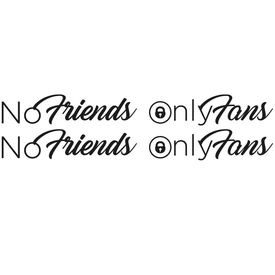 NO FRIENDS ONLY FANS - AUFKLEBER-SET