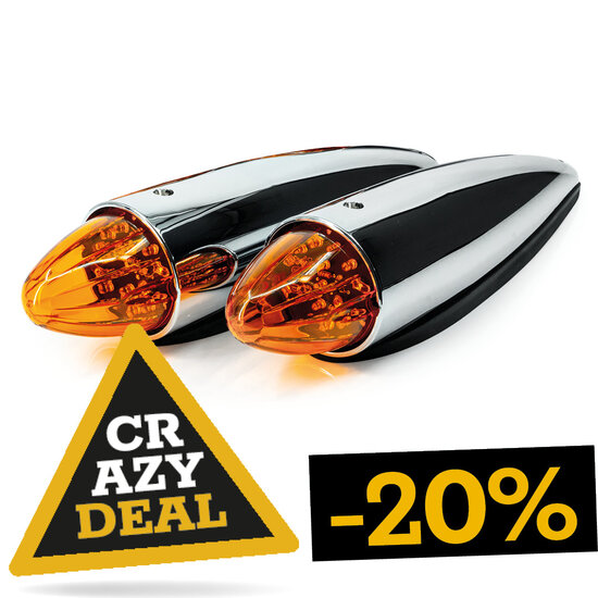 CRAZY DEAL 2X OMNIUS - TORPEDO LAMPE LED - ORANGE