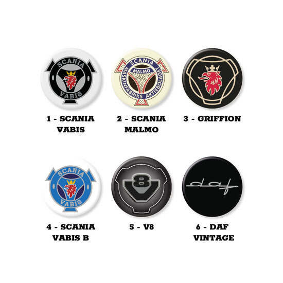 SPINNER-EMBLEM &ndash; 43 MM (2ER-SET)