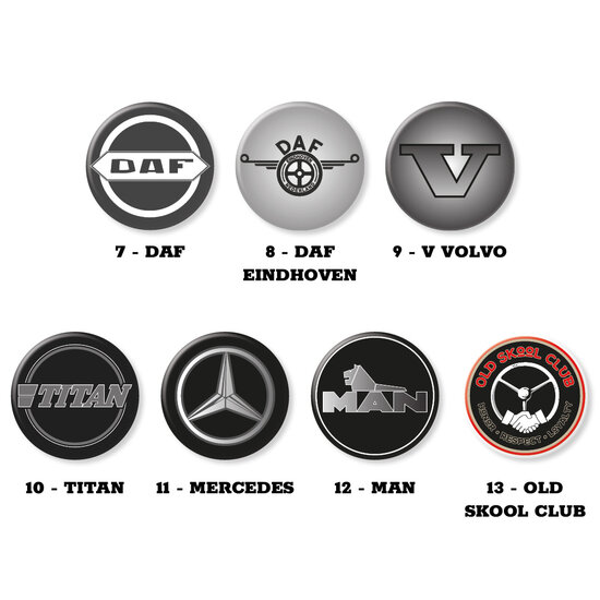 SPINNER-EMBLEM &ndash; 43 MM (2ER-SET)