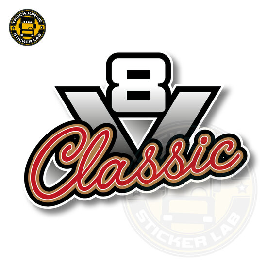 V8 CLASSIC - FULL PRINT AUFKLEBER