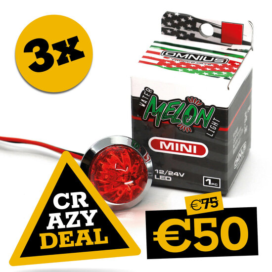 CRAZY DEAL - OMNIUS - MINI WASSERMELONE INNENLEUCHTE - ROT