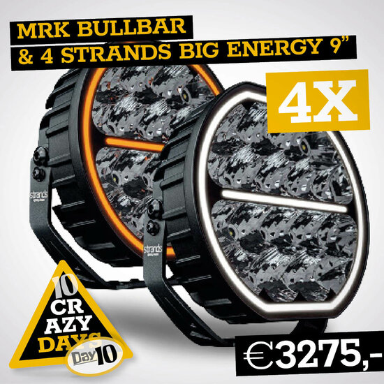 MRK BULLBAR MODEL X MIT 4X STR&Auml;NGEN BIG ENERGY 9&quot;