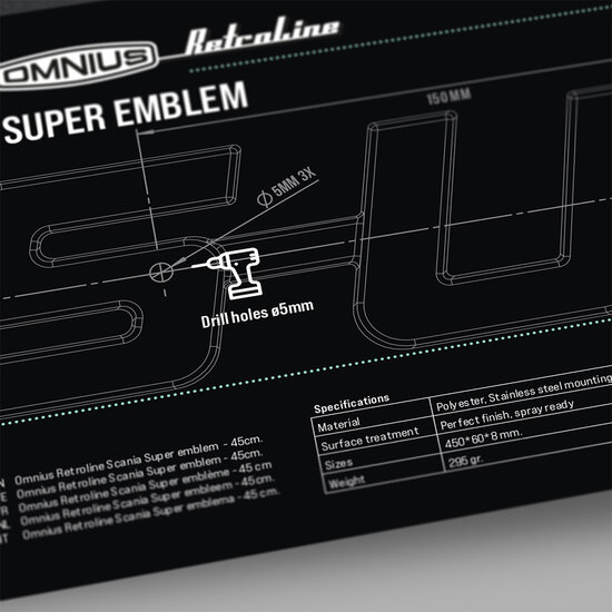 OMNIUS RETROLINE SCANIA SUPER EMBLEM