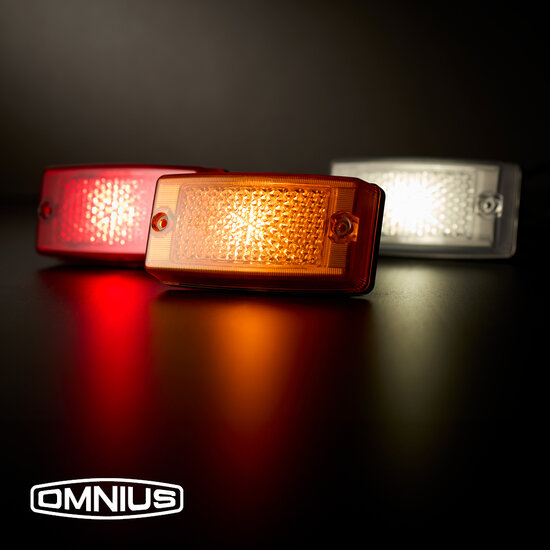 OMNIUS LED-SEITENMARKIERUNGSLEUCHTE &ndash; ORANGE LED / ORANGE LINSE