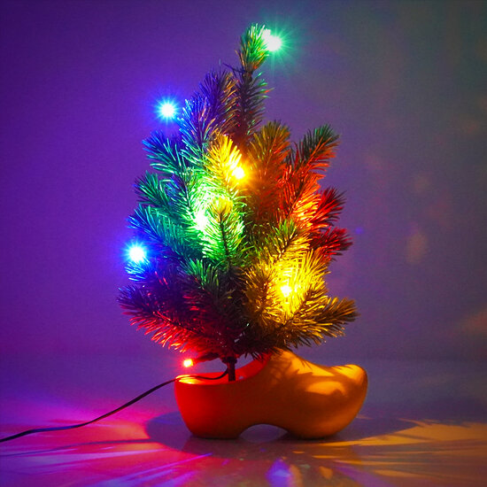 ALLRIDE MINI-WEIHNACHTSBAUM MIT LED UND CLOG