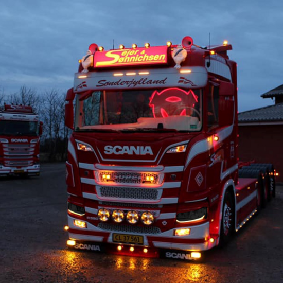 ZWEIFARBE + BLITZ - EXTRA POSITIONSLICHT - SCANIA LED NEBELLEUCHTE 2016+