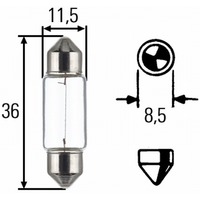 HELLA - GL&Uuml;HLAMPE 24V - C5W - 36mm