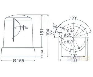 LEUCHTE - HELLA KL7000F 24V