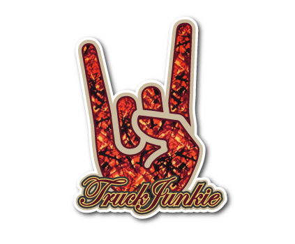 TRUCKJUNKIE HAND - PLUCHE - FULL PRINT AUFKLEBER