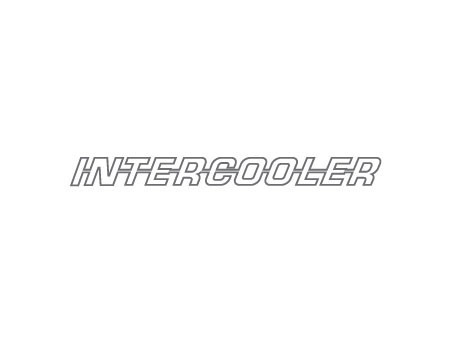 INTERCOOLER OUTLINE AUFKLEBER - SIDE WINDOW