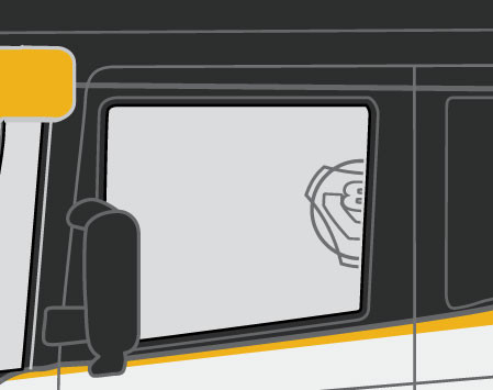 V8 FENSTER AUFKLEBER - STRAIGHT