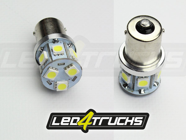 ROT -  9xSMD LED 10-30V - BA15s 