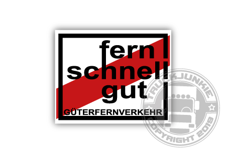 FERN SCHNELL GUT STICKER