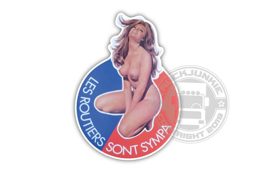 LES ROUTIERS SONT SYMPA - PIN-UP GIRL - FULL PRINT AUFKLEBER