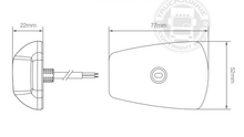 LED TOP LIGHT / MARKIERUNGSLAMPE - 9-32V - ORANGE GLAS