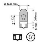 LED ROT 1 Diode 24V W5W