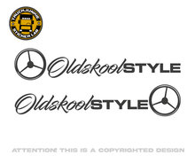 Oldskool style windowsticker with wheel