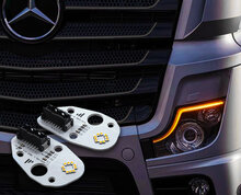 drl mercedes actros led - dagrijverlichting oranje  mercedes actros