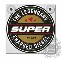 THE LEGENDARY *NEW* - SUPER CHARGED DIESEL - LEUCHTKASTEN DELUXE - KOMPLETT