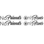 NO FRIENDS ONLY FANS - AUFKLEBER-SET