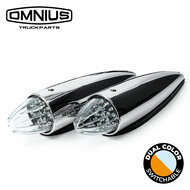 CRAZY DEAL 2X OMNIUS - TORPEDO-LAMPE LED - ZWEIFARBIG - ORANGE/WEISS