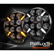 LEDSON Pollux9+ POWERBOOST - LED SCHEINWERFER MIT WEISSEM UND ORANGE POSITIONSLICHT - 120W