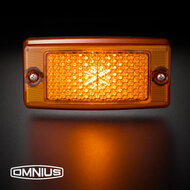 OMNIUS LED-SEITENMARKIERUNGSLEUCHTE &ndash; ORANGE LED / ORANGE LINSE