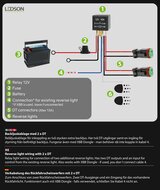 LEDSON - R&Uuml;CKLICHT VERKABELUNG MIT 2X DT 12V