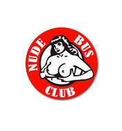 kleine NUDE BUS CLUB STICKER