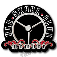 OLD SKOOL CLUB MEMBER STICKER TRUCKJUNKIE