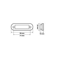 WEISS - C2-98 LED SEITENMAREKRUNGLEUCHT 12-24V