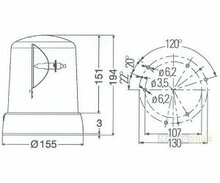 LEUCHTE - HELLA KL7000F 24V