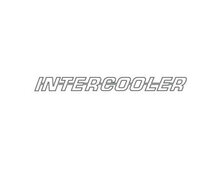 INTERCOOLER OUTLINE AUFKLEBER - SIDE WINDOW