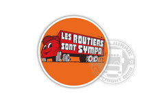 LES ROUTIERS SONT SYMPA - CAMION - FULL PRINT AUFKLEBER