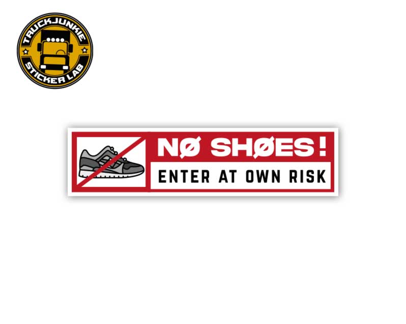 STICKERS MET SNEAKERS , NO SHOES  ENTER AT OWN RISK